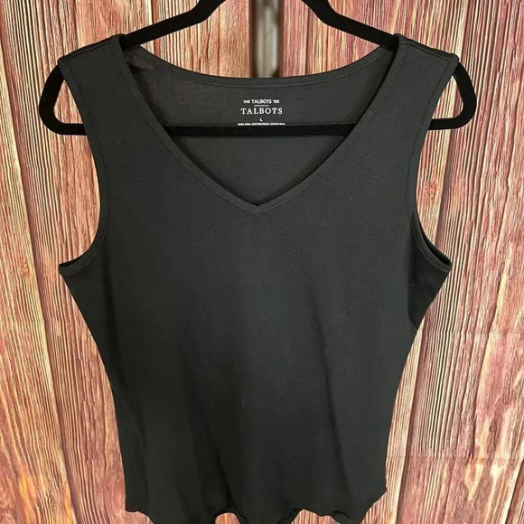 Talbots Black sleeveless tank in Ladies size L - Picture 1 of 3